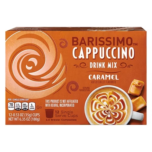 CaramelCappuccinoCoffeePods,12count
