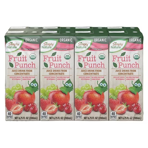 OrganicFruitPunchJuice-8pack,6.75flozbox