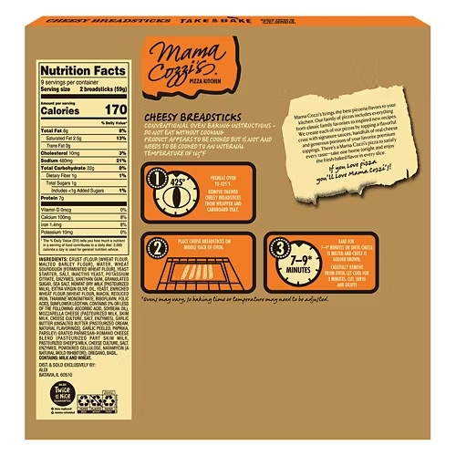 CheesyBreadsticks,18.75oz 5 CheesyBreadsticks,18.75oz