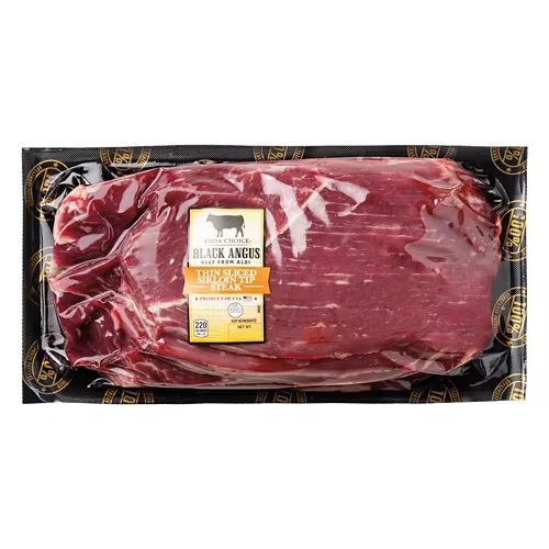 USDAChoiceBlackAngusBeefThinSlicedSirloinTipSteakforCarneAsada