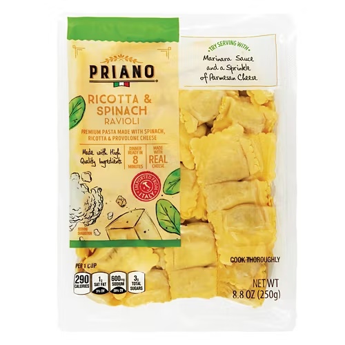 RicottaSpinachRavioli,8.8oz 1 RicottaSpinachRavioli,8.8oz