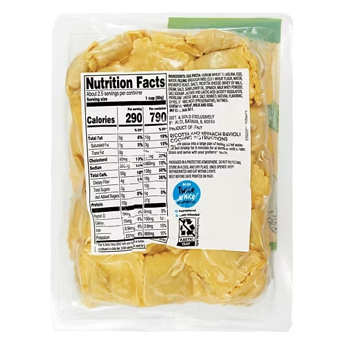 RicottaSpinachRavioli,8.8oz 4 RicottaSpinachRavioli,8.8oz