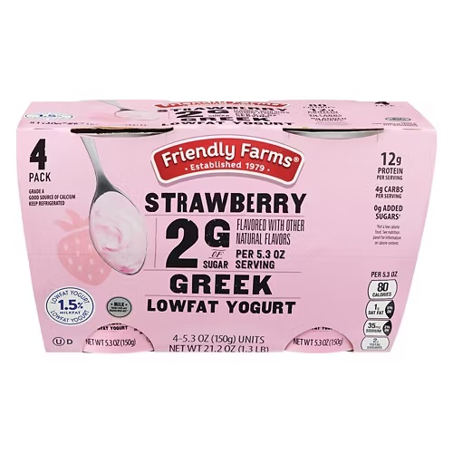 LowSugarStrawberryGreekYogurt,4count 1 LowSugarStrawberryGreekYogurt,4count
