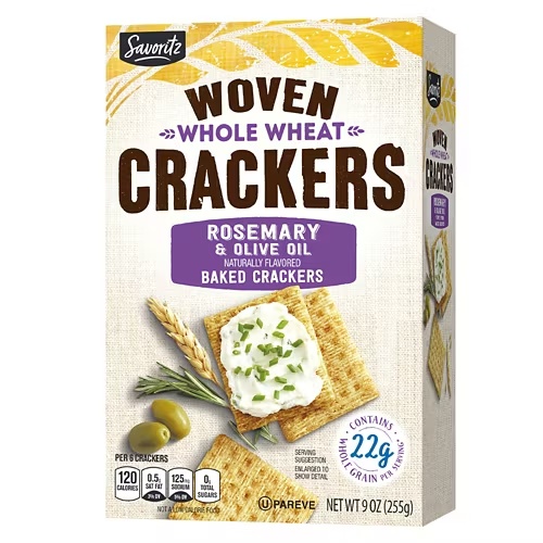 RosemaryOliveOilWovenWheatCrackers,9oz 1 RosemaryOliveOilWovenWheatCrackers,9oz