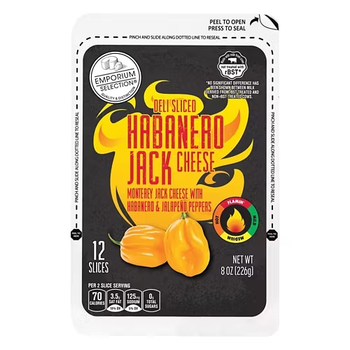 HabaneroJackDeliSlicedCheese,8oz