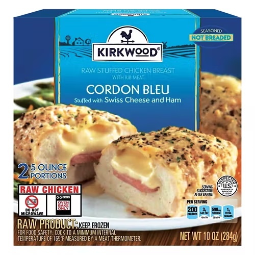 CordonBleuStuffedwithSwissCheese&HamChickenEntrée,10oz
