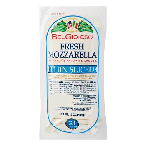 ThinSlicedFreshMozzarella,16oz