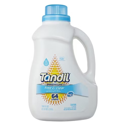 PremiumFreeandClearHighEfficiencyLiquidLaundryDetergent,100floz