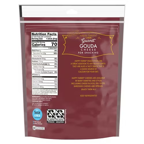 GoudaCheeseSnackSticks,12count 6 GoudaCheeseSnackSticks,12count