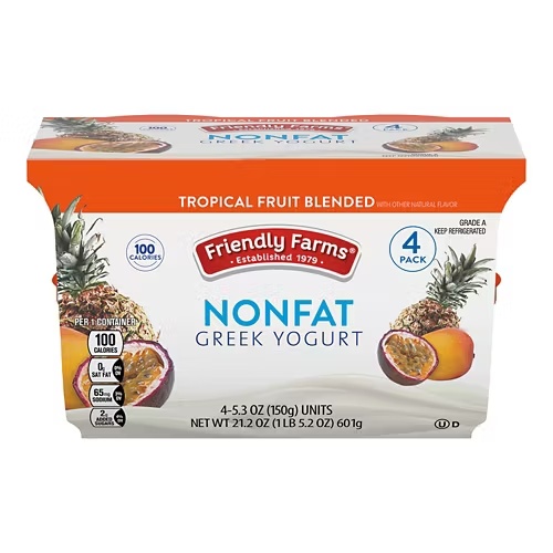 TropicalFruitBlendedNon-FatGreekYogurt,4count