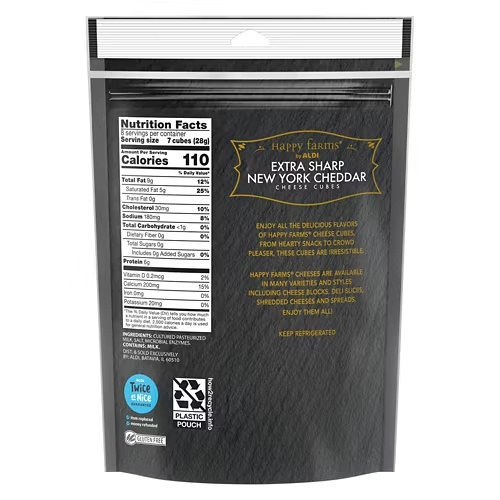 ExtraSharpNewYorkCheddarCheeseCubes,8oz 6 ExtraSharpNewYorkCheddarCheeseCubes,8oz
