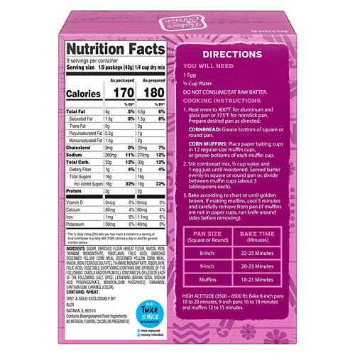 CinnamonChurroCornbreadMix,13.5oz 6 CinnamonChurroCornbreadMix,13.5oz