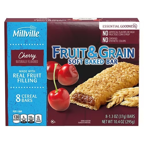 CherryFruitandGrainCerealBars,8count