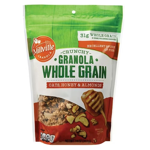 WholeGrainOats,AlmondsandHoneyCrunchyGranola,14oz
