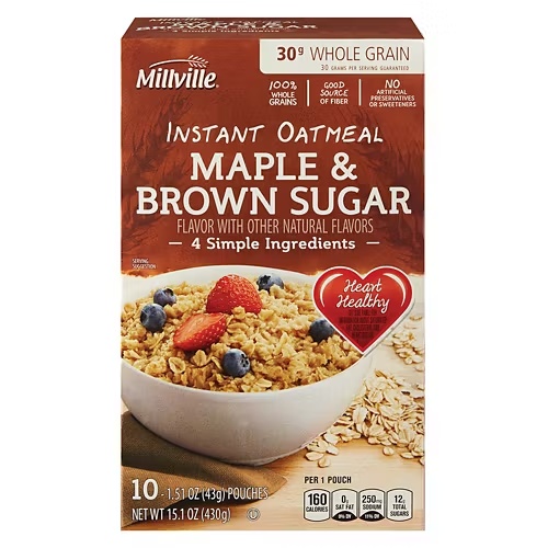 MapleandBrownSugarInstantOatmeal,10count