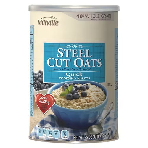 QuickCookSteelCutOatsCanister,25oz