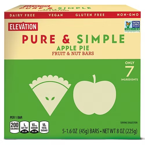 ApplePiePureandSimpleFruitandNutBars,5count