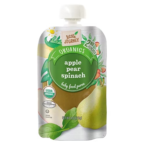 OrganicApplePearSpinachBabyFoodPuree,4oz
