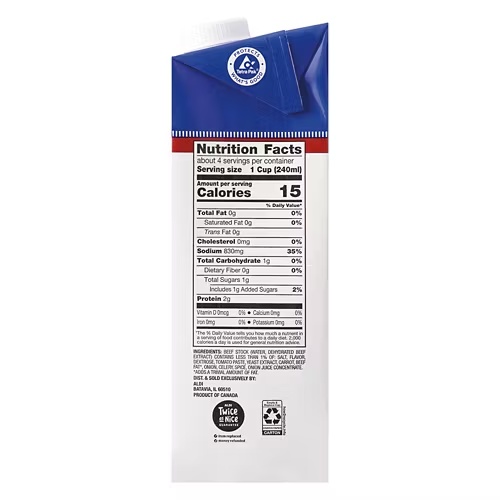 FatFreeBeefBroth,32oz 6 FatFreeBeefBroth,32oz
