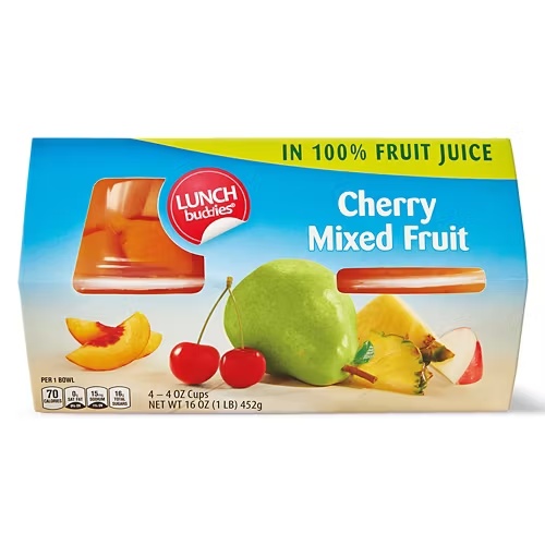 CherryMixedFruitin100%Juice-4count,4oz 1 CherryMixedFruitin100%Juice-4count,4oz