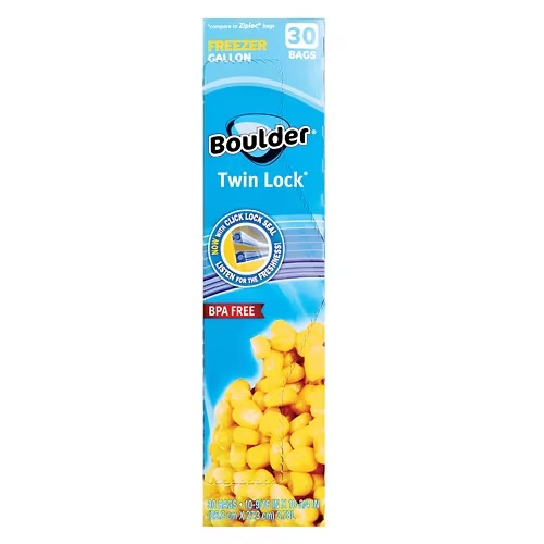 GallonFreezerTwinLockBags,30count