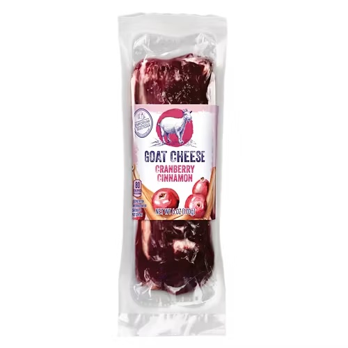 CranberryCinnamonFlavoredGoatCheeseLog,6oz