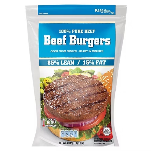 85/15GroundBeefPatties,3lb