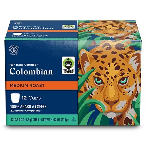 FairTradeColombianMediumRoastCoffeePods,12count