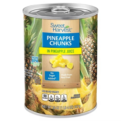 PineappleChunksin100%PineappleJuice,20ozCan